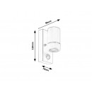 Rabalux 8838 Medina Außenwandleuchte mit Sensor weiß GU10 max 10W IP44