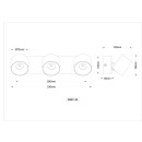 Globo 56961-3S LED Spot-Deckenleuchte RAE  | 6W integrierte LED-Quelle | 480lm | 3000K