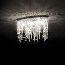 Ideal Lux 105239 Pendelleuchte Rain Color 2x40W| E14 - Kristall