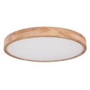 Globo 41745-48 LED-Deckenleuchte Rainer 1x48W | 3100lm | 3000-6000K - Memoryfunktion, Nachtmodus, dimmbar, Fernbedienung, Holzimitat, weiß