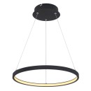 Globo 67192-19B LED Pendelleuchte Ralph 1x19W | 900lm | 3000K - schwarz, opal