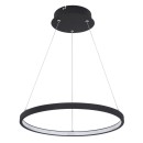 Globo 67192-19B LED Pendelleuchte Ralph 1x19W | 900lm | 3000K - schwarz, opal