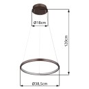 Globo 67192-19BR LED Pendelleuchte RALPH  | 19W integrierte LED-Quelle | 980lm | 3000K