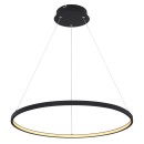 Globo 67192-29B LED-Deckenpendelleuchte Ralph 1x29W | 1250lm | 3000K - höhenverstellbar, schwarz, opal