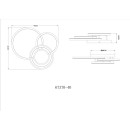 Globo 67370-40 LED Deckenleuchte RANDELL  | 40W integrierte LED-Quelle | 1890lm | 3000K