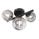 Globo 56133-3W LED Deckenleuchte Riha 9x3W | 720lm | G9 | 3000K - Schwarz, Rauch