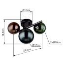 Globo 56142-3W LED Deckenleuchte RIHA  integrierte LED-Quelle | 290lm | 3000K