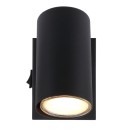Globo 57911-1B Wandleuchte Robby 1x25W | GU10 - Schalter am Körper, schwarz