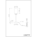 Globo 15977T Tischlampe ROWENA E27 | mit Schalter