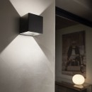 Ideal Lux 149738 LED Außenwandleuchte Rubik 1x6W| IP44 - anthrazit