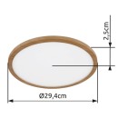 Globo 41562-18WW LED Deckenleuchte SAPANA | 18W integrierte LED-Quelle | 1600lm | 3000K