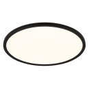 Globo 41562-24B LED Deckenleuchte Sapana 1x18W | 2300lm | 3000 K | IP44 - Schaltdimmer, Memoryfunktion, schwarz, opal