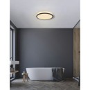 Globo 41562-24B LED Deckenleuchte Sapana 1x18W | 2300lm | 3000 K | IP44 - Schaltdimmer, Memoryfunktion, schwarz, opal