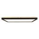 Globo 41563-18B LED Deckenleuchte Sapana 1x18W | 1500lm | 3000 K | IP44 - Schaltdimmer, Memoryfunktion, schwarz, opal