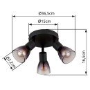 Globo 54312-3 Spot-Deckenleuchte SATELLA  E14