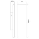Globo 41751-8W LED-Wandleuchte Siegfried 1x8W | 320lm | 3000K - Schalter am Gehäuse, weiß