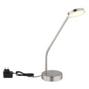 Globo 58504TN LED Tischlampe SILVIO | 6.5W integrierte LED-Quelle | 350lm | 2700/3350/4000K | mit Schalter