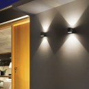 Ideal Lux 118666 Außenwandleuchte 1x40W Snif Square Grigio | G9 | IP44 - grau