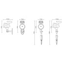 Globo 33026 LED Wandleuchte oder Erspießleuchte Solar 3x0,06W | IP44 - schwarz