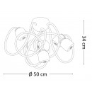 Ideal Lux 174 921 Anbauleuchte Octopus Bianco 6x28W | G9 - weiß