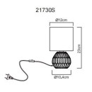 Globo SYLAS 21730S Tischlampe E14