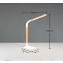 Trio T545210131 LED Tischlampe NORRIS | 7W integrierte LED-Quelle | 950lm | 3000K