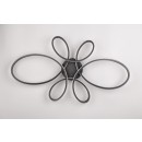 Trio T645619132 LED Deckenleuchte FLY | 32W integrierte LED-Quelle | 3900lm | 3000K