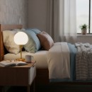 Italux TB-92039-GD LED Tischlampe Cave | 4.8W integrierte LED-Quelle | 495lm | 3000K | mit Schalter | gold | opal