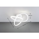 Trio Reality TR62101131 LED Deckenleuchte MEO | 15W integrierte LED-Quelle | 1800lm | 4000K