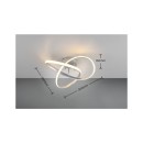 Trio Reality TR62101187 LED Deckenleuchte MEO | 15W integrierte LED-Quelle | 1800lm | 3000K