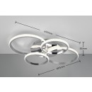 Trio Reality TR67364106 LED Deckenleuchte CIRES | 27W integrierte LED-Quelle | 3400lm | 4000K