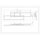 Globo 67363-30 LED Deckenleuchte TATJANA  | 30W integrierte LED-Quelle | 1700lm | 3000K