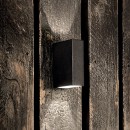 Ideal Lux 113746 Außenwandleuchte Tetris 1X15W| G9 | IP44 - schwarz
