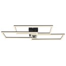 Globo 67247-58 LED Deckenleuchte Tiny1x58W | 4300lm | 2700-6000K- Fernbedienung, dimmbar, Memoryfunktion, Nachtmodus, schwarz, opal
