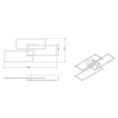 Globo 67247-58 LED Deckenleuchte Tiny1x58W | 4300lm | 2700-6000K- Fernbedienung, dimmbar, Memoryfunktion, Nachtmodus, schwarz, opal
