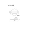 Globo TISHA 67353D1 LED Deckenleuchte | 12W LED | 600lm | 3000K