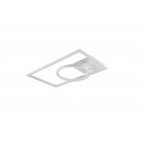 Trio R62182131 LED- Deckenleuchte Verso 1x24,5w | 3100lm | 4000k - einstellbar, 3-Phasen-Dimmen, mattweiß