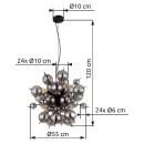 Globo 15633HS Pendelleuchte UDO  E14