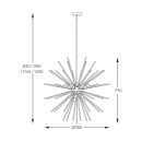 Zuma Line 003064-026346 Pendelleuchte URCHIN G9