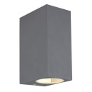 Globo 34164-2 Außenwandleuchte Veronika 2x35W | GU10 | IP44 - Anthrazit