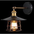 Globo 15086BW Wandleuchte Viejo 1x60W | E27 - Schwarz, Messing, Gold