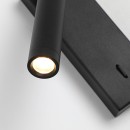 Italux WL-21017-BL LED Spot-Wandleuchte Cali | 2.5W integrierte LED-Quelle | 3000K | mit Schalter | schwarz