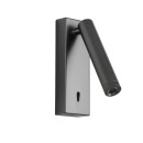 Italux 5906630853779 LED Spot-Wandleuchte Cali | 2.5W integrierte LED-Quelle | 3000K | mit Schalter | grau