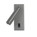 Italux WL-46376-1-GR LED Spot-Wandleuchte Nova | 3W LED | 153lm | 3000K