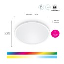 Philips 8720169072657 LED Deckenleuchte Wiz SuperSlim | 32W integrierte LED-Quelle | 3750 lm | 2700-6500K