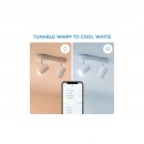 WiZ Tunable weiß 8719514551770 LED Spotleuchte Imageo 2x5 | Gu10 | 690lm | 2700-6500k - dimmbar, weiß