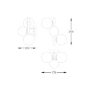 Zuma Line 003064-028104 Wandleuchte MOLECULE G9