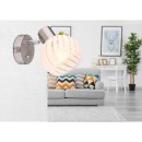 Globo 54025-2 Wandleuchte Willy 1x40W | E27 - Nickel matt, weiß