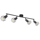 Globo 54802S-4 Deckeneinbauleuchte Xara 4x40W | E14 - schwarz