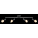 Globo 54802S-4 Deckeneinbauleuchte Xara 4x40W | E14 - schwarz